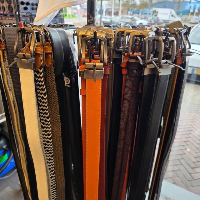 Riemen in de winkel